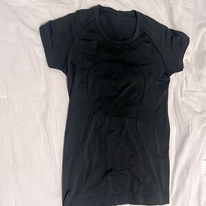 Black Lululemon Swiftly Tech Short Sleeved Top